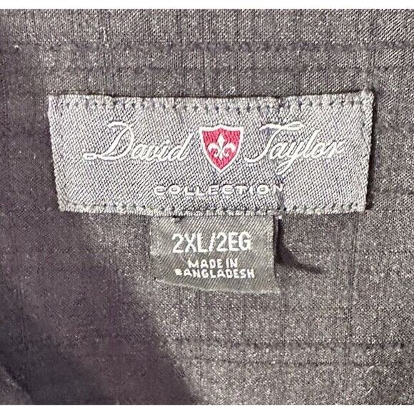David Taylor Collection Shirt Mens 2XL Black Button Up Front Bowling Rockabilly - Picture 3 of 8